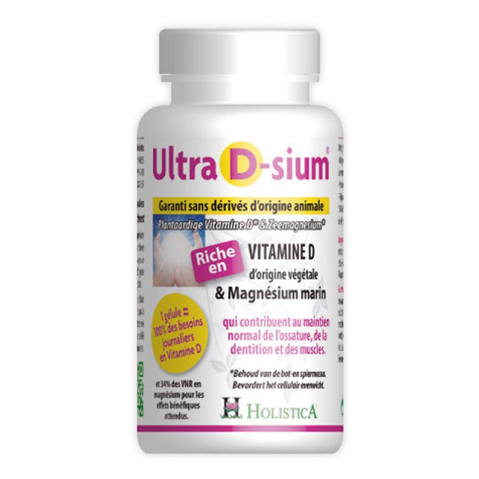 Vitamine D e magnesio marino Ultra D-Sium 60 capsule Holistica