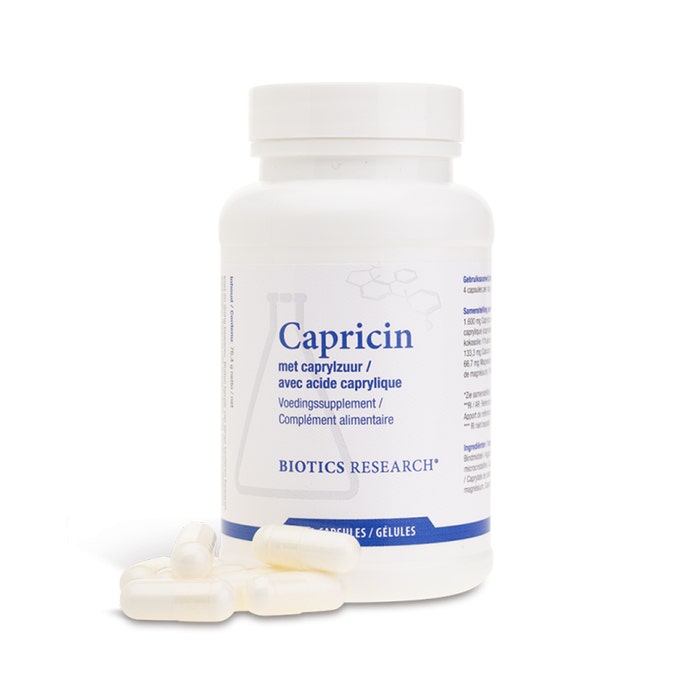 Capricina Acido caprilico 100 capsule Biotics Research