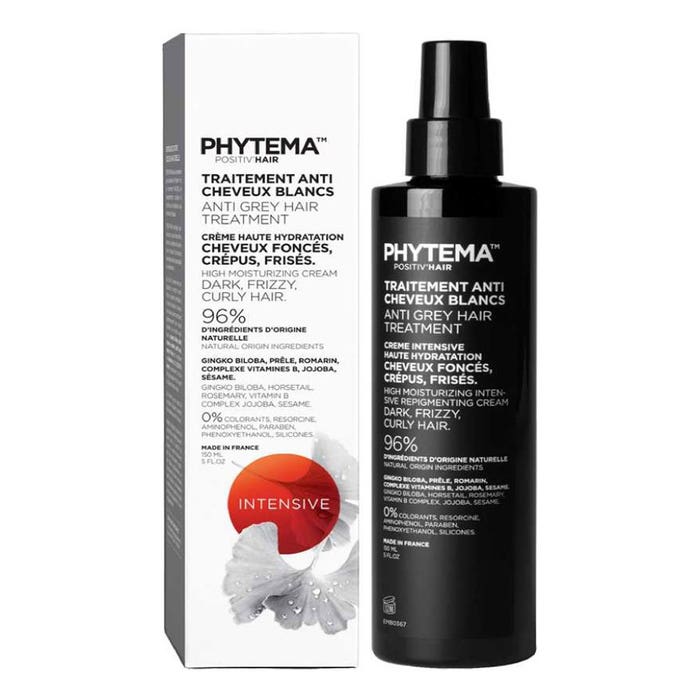 Crema re-pigmentante intensiva 150 ml Positiv'Hair Capelli scuri e crespi Phytema