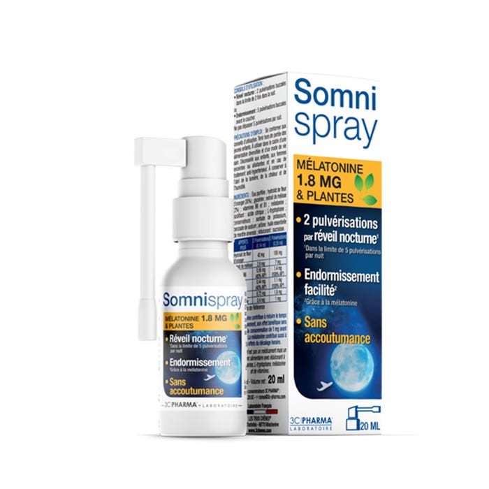 3C Pharma SOMNISPRAY Melatonina 1,8 mg e D. Plantes 20ml