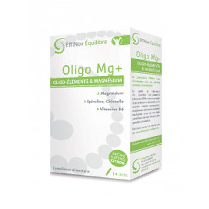 Mg+ Oligoelementi 14 bastoni Oligoelementi e Magnesio Effinov Nutrition