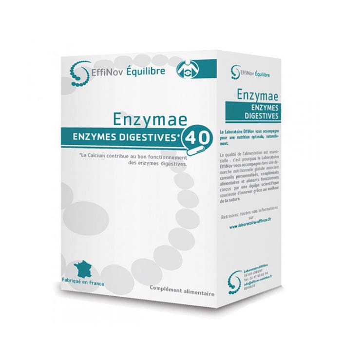 Enzimae 40 capsule Enzimi digestivi Effinov Nutrition