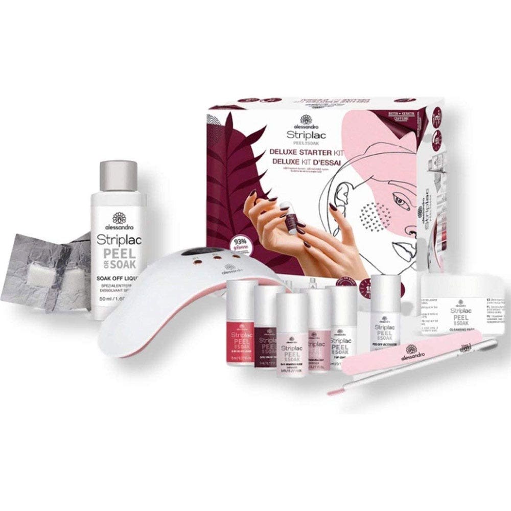 Alessandro Striplac Kit Premium per il peeling o l'ammollo Semipermanente
