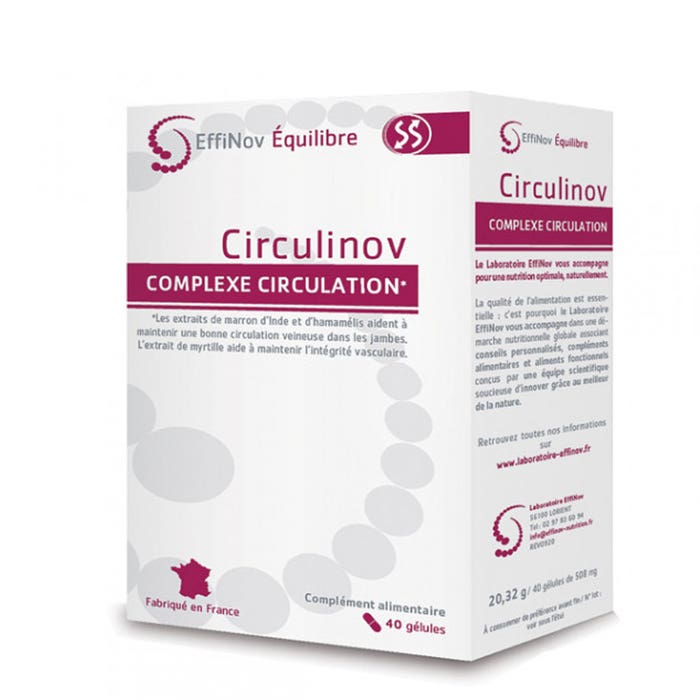 Circulinov 40 capsule Complesso di Circolazione Effinov Nutrition