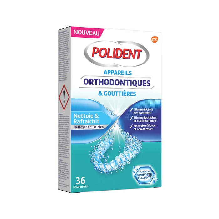 Detergenti per apparecchi ortodontici e aligner x36 Polident Polident