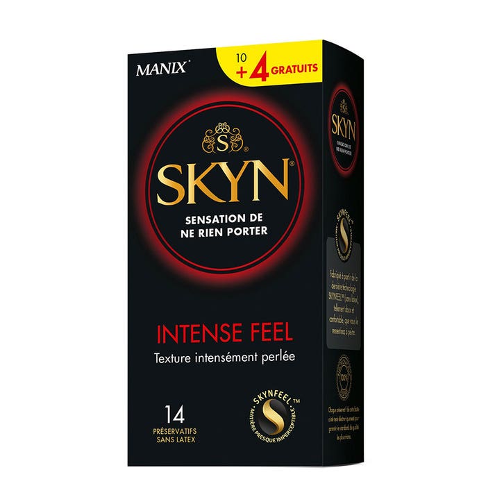 Preservativi con texture intense x10+4 gratuito Intense Feel Manix