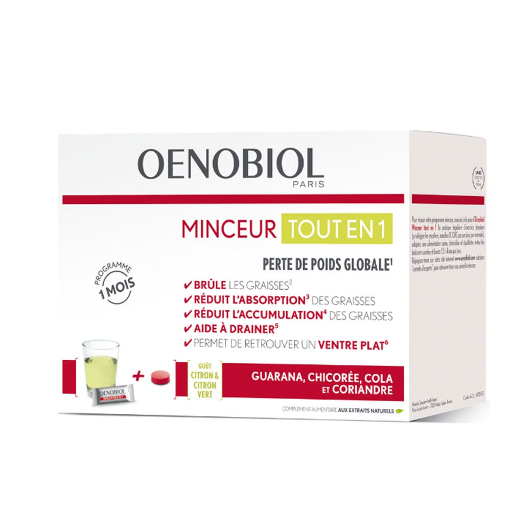 Oenobiol Dimagranti Tutto in 1 30 bastoncini + 60 compresse - Easypara