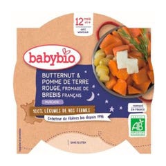 Babybio Légumes Piatto della Notte Bio Zucca butternut e patata rossa dai 12 mesi 230g