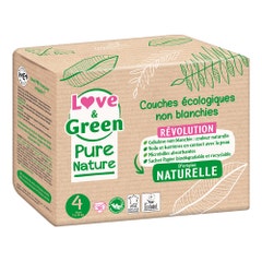 Love&Green Pure Nature Pannolini ecologici Dimensione 4 x 38