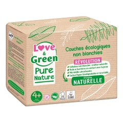 Love&Green Pure Nature Pannolini ecologici Taglia 4+ x 35