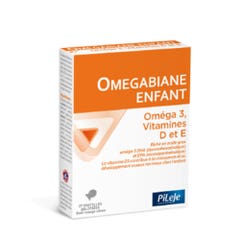 Pileje Omegabiane OmegaBiane Bambino Omega3, Vitamina D ed E 27 Compresse Gelificate