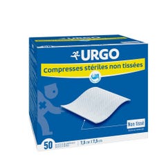 Urgo Compresse sterili in tessuto non tessuto 7,5x7,5 cm 50 bustine