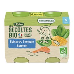 Blédina Les Recoltes Vasetti di farina biologica Les Recoltes Da 6 mesi 2x200g