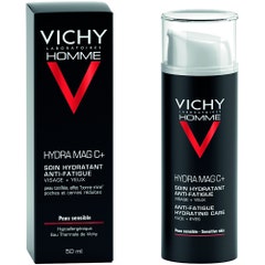 Vichy Homme Trattamento Idratante Anti-fatica Viso e Occhi Hydra Mag C+ Uomo Peaux Sensibles 50ml