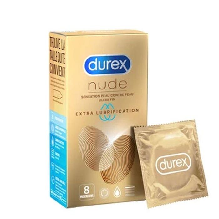 Preservativi Ultra Sottili 8pz Nude Sensazione “pelle su pelle” Durex