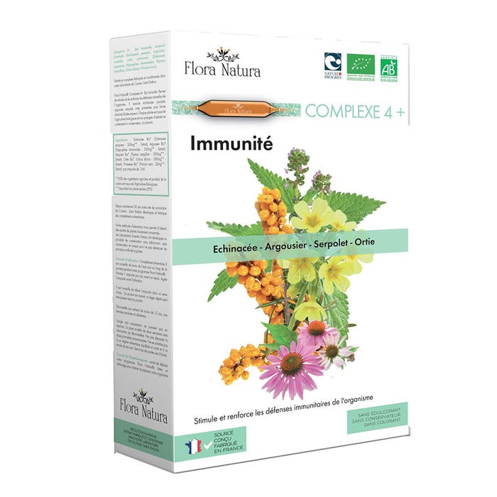 Immunità biologica 20 fiale Complesso 4+ Flora Natura