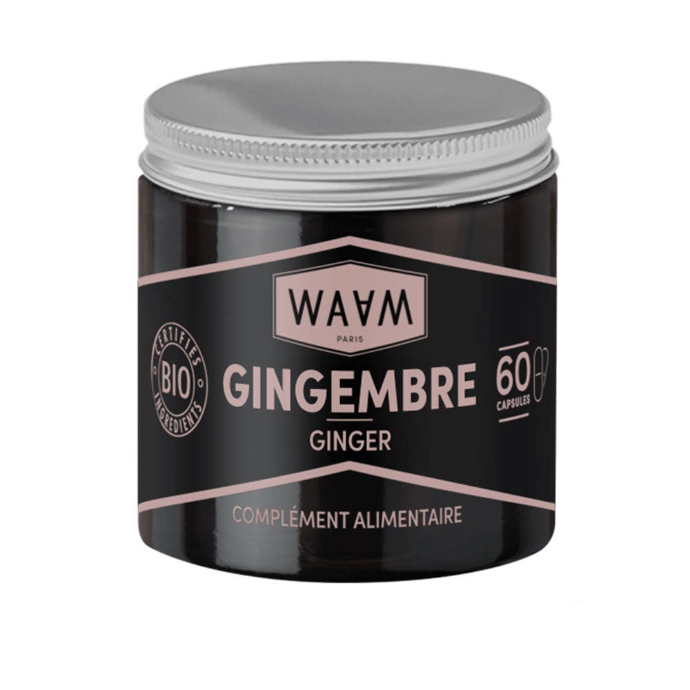 Waam Capsules de Gingembre bio 60 capsules