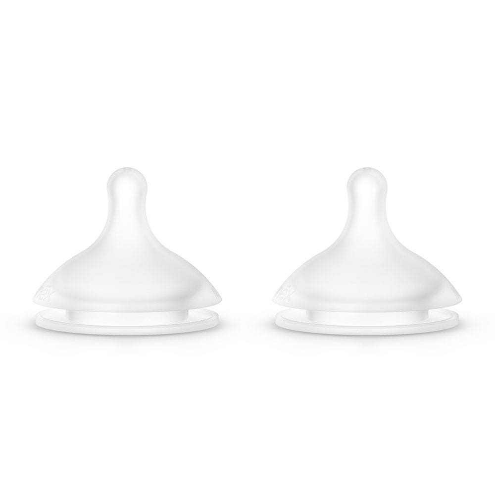 2 Tettarelle Suavinex SX Pro Flusso Medio - In Silicone Per Biberon, Da 3 Mesi