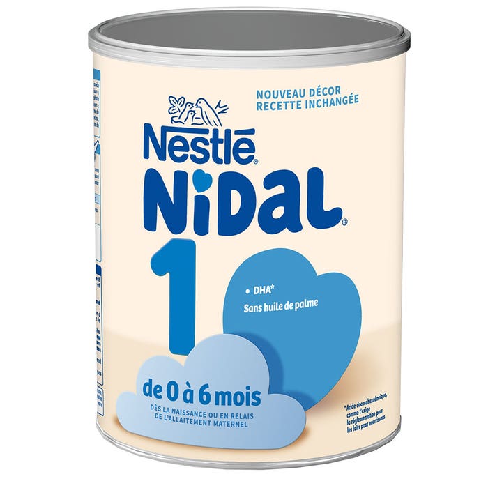 Latte in polvere 1 800g Nidal 0-6 mesi Nestlé