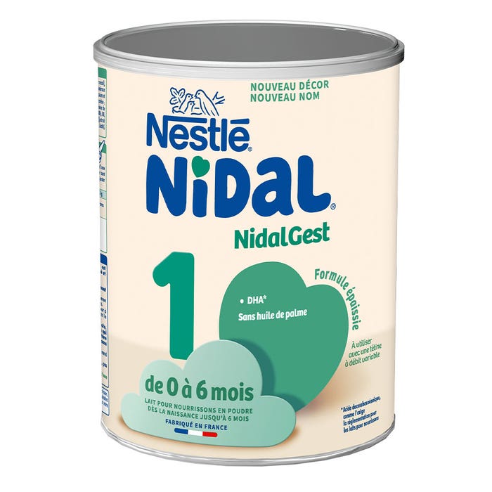 Nestlé Nidal Gest 1 Latte in polvere Formula addensata 0-6 mesi 800g