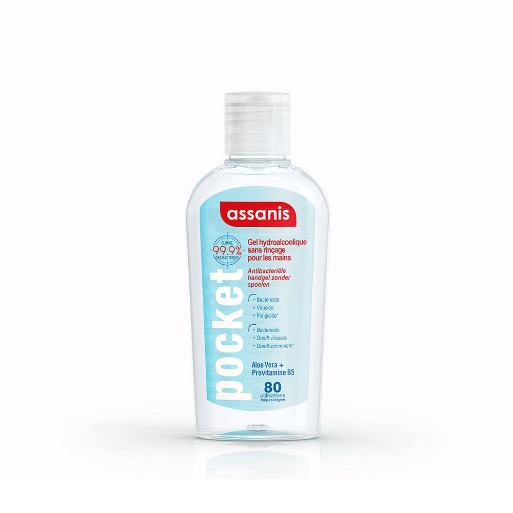 Assanis Tascabile Gel antibatterico senza risciacquo 80ml