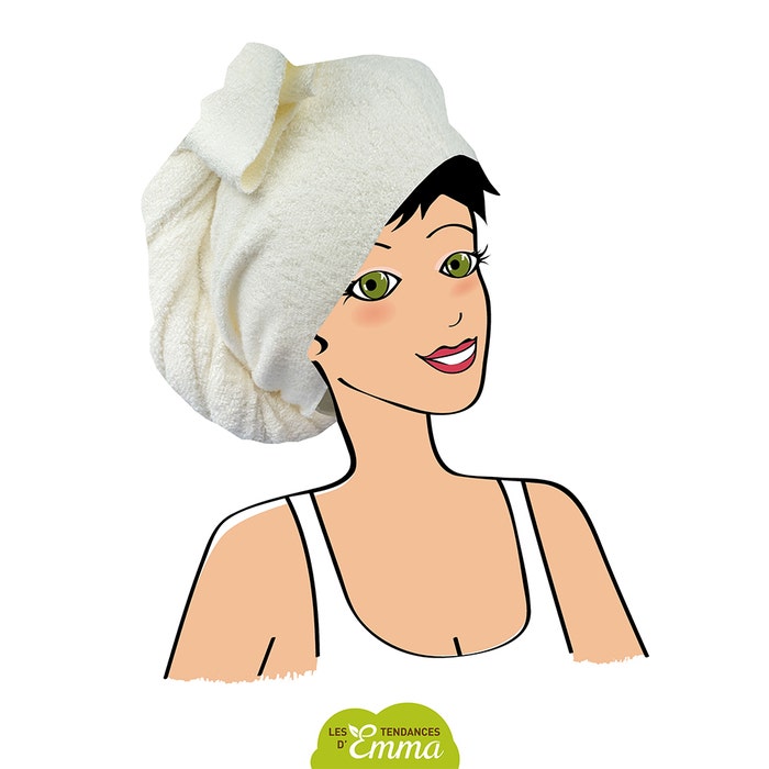 Les Tendances D'Emma Un asciugamano per capelli super-assorbente x