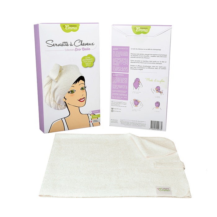 Un asciugamano per capelli super-assorbente x 1 Les Tendances D'Emma