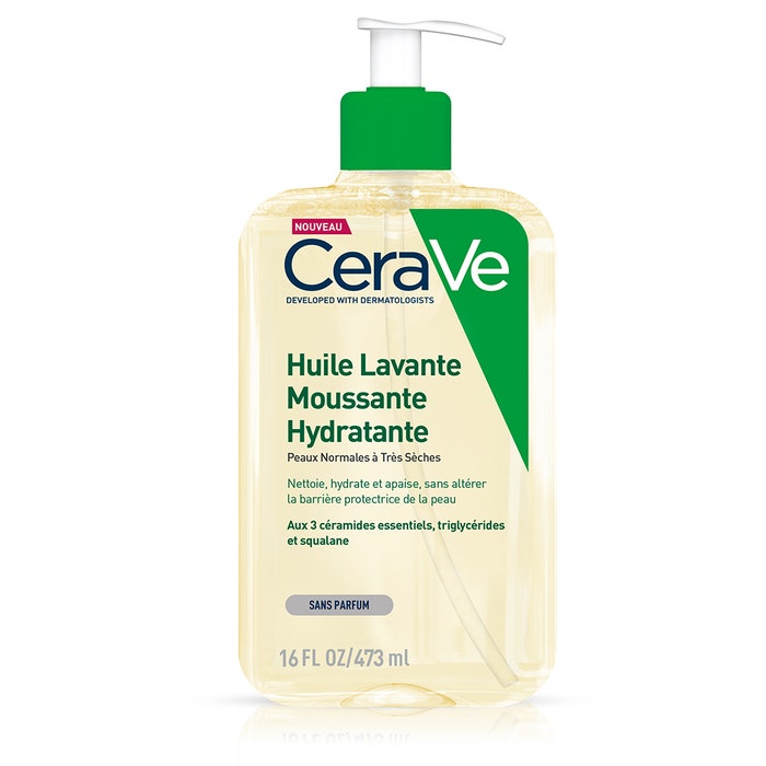 Olio Detergente Schiumogeno Idratante 473ml Cleanse Corps Per pelli da normali a molto secche Cerave