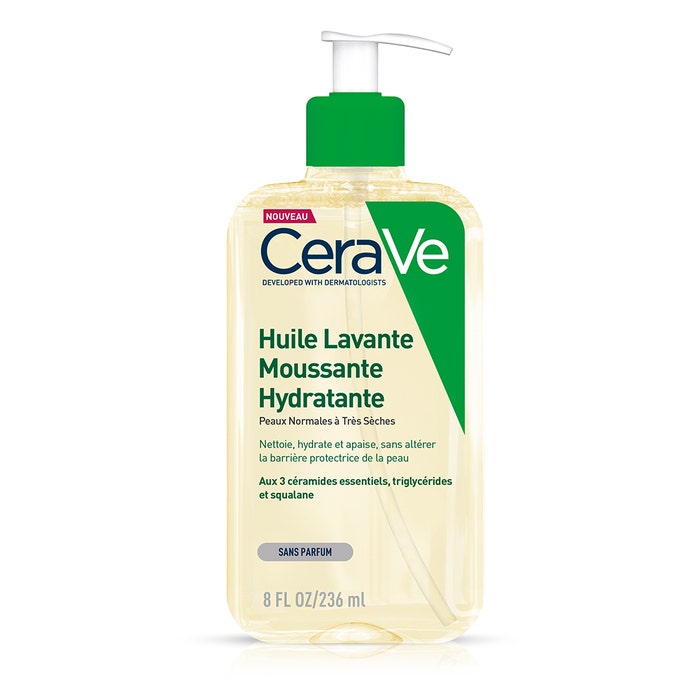 Olio Detergente Schiumogeno Idratante 236ml Cleanse Corps Per pelli da normali a molto secche Cerave