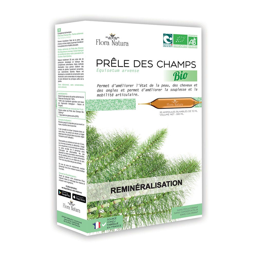 Flora Natura Equiseto biologico Remineralizzante 20 fiale