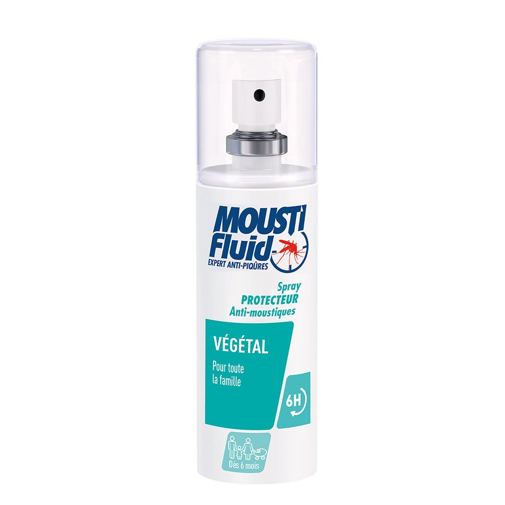 Moustifluid Spray antizanzare a base vegetale Per tutta la famiglia 75ml