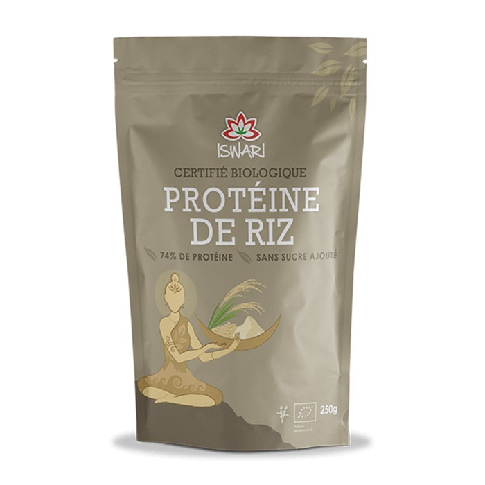 Proteine di riso biologiche 250g Protéine Végétale Iswari