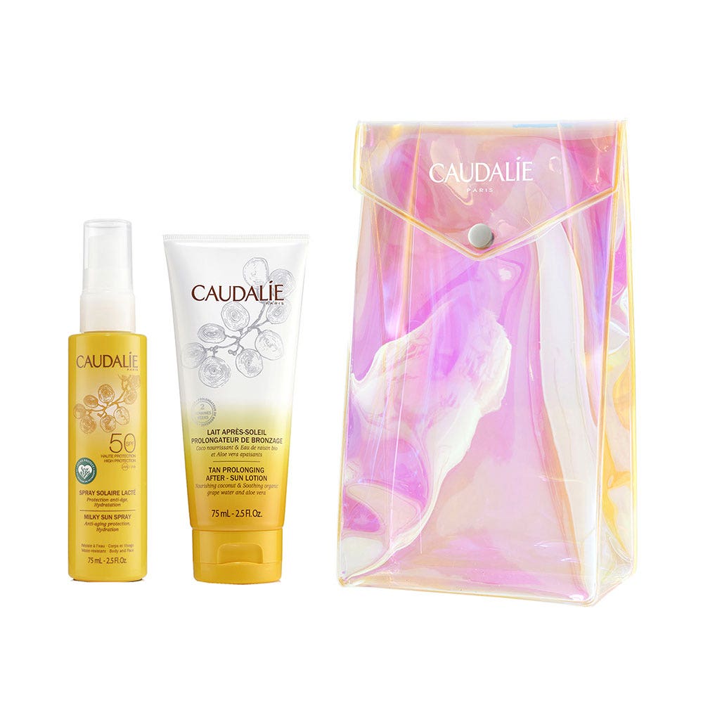 Caudalie Solari Trousse Duo Solaire Spray Solaire Lacté SPF50 75ml + Lait Apres Soleil 75ml 150ml