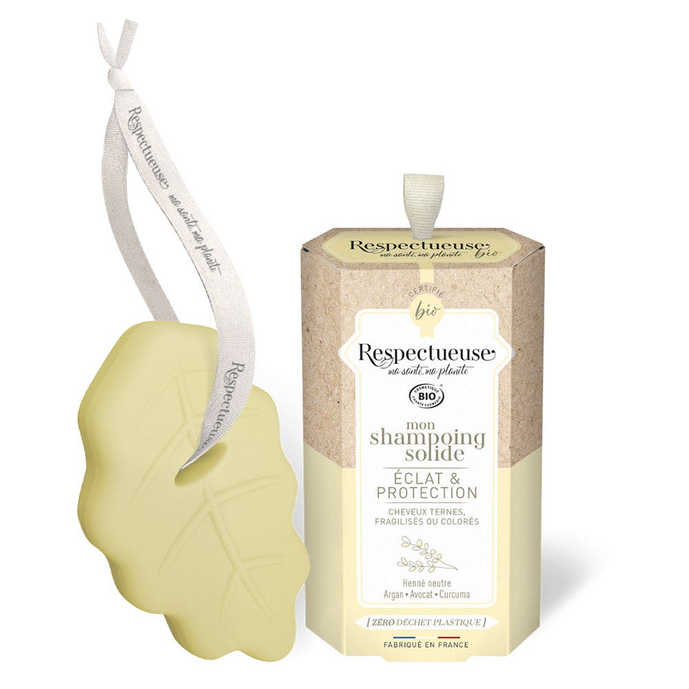 Respectueuse Shampoo solido biologico Radiosità e protezione Profumo naturale di frutta estiva 75g