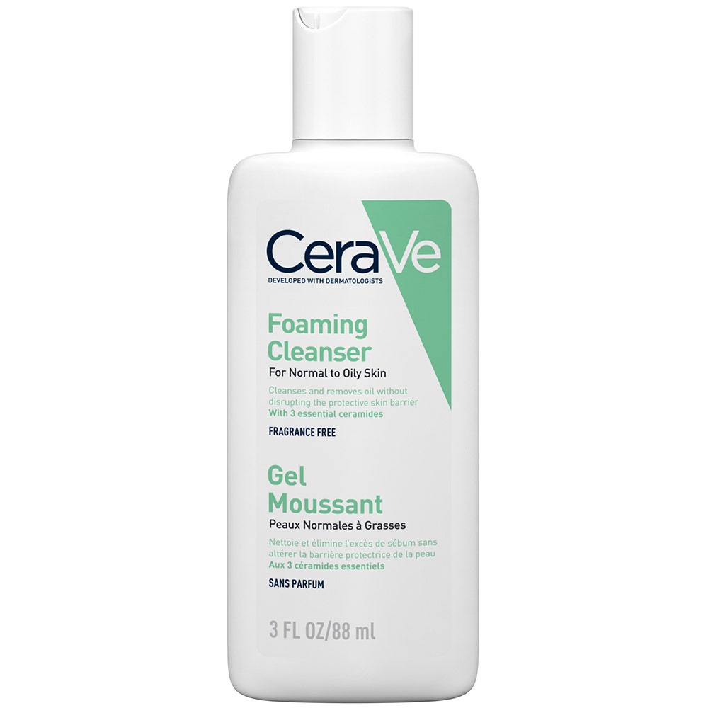 Cerave Detergente Viso Gel schiumogeno per pelli da normali a grasse 88ml