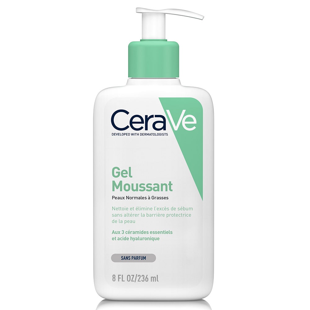 Cerave Detergente Viso Gel schiumogeno viso e corpo per pelle normale a grassa 236 ml