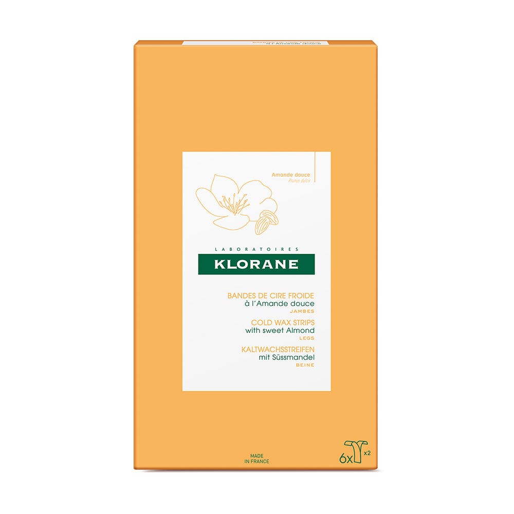 Klorane Mandorla dolce Bendaggi di cera a freddo per le gambe x6