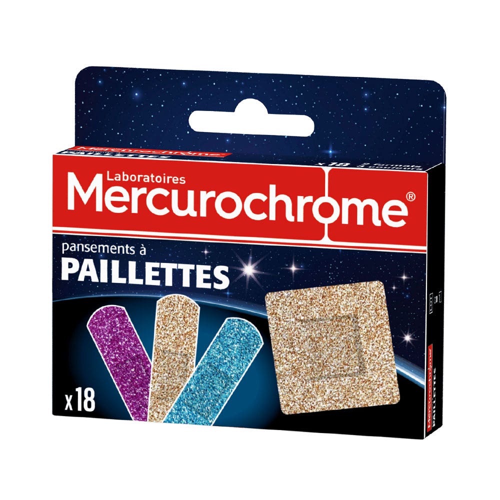 Mercurochrome Cerotti decorati con Paillettes 18 pezzi