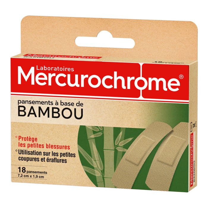 Medicazioni in bambù 18 unità Mercurochrome
