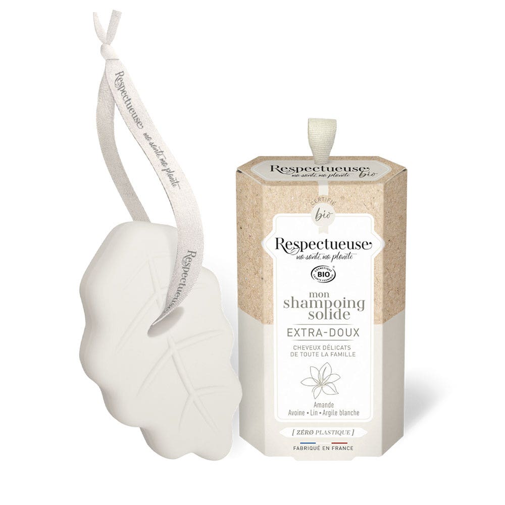 Respectueuse Shampoo solido biologico extra delicato Mandorla 75g