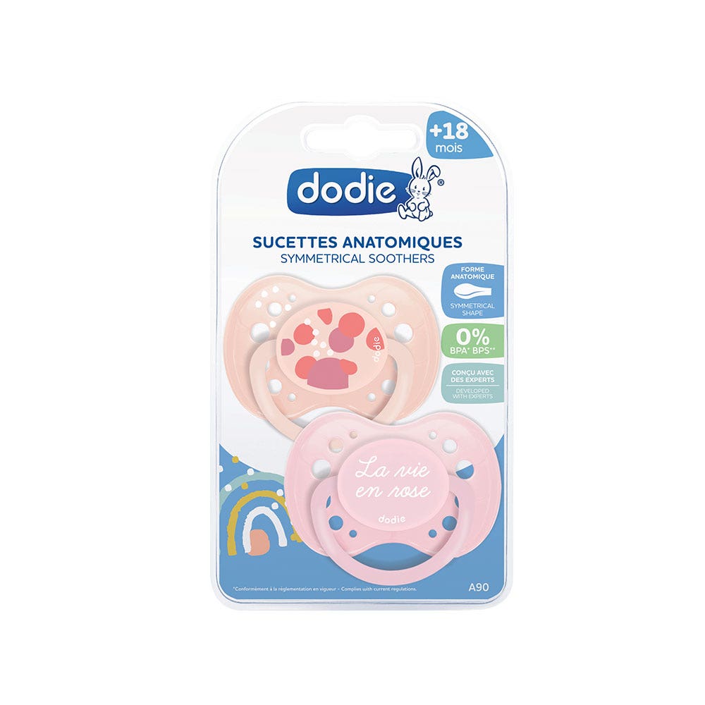 Dodie Succhietti anatomici Sunny Life Collection 18 mesi e Plus x2