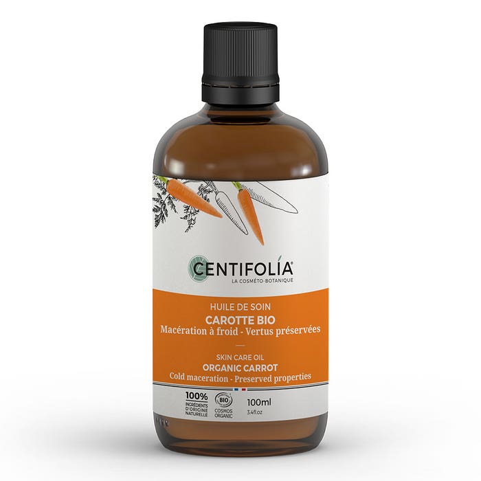 Olio per la cura della pelle alla carota Bio 100ml Huiles de soin Centifolia