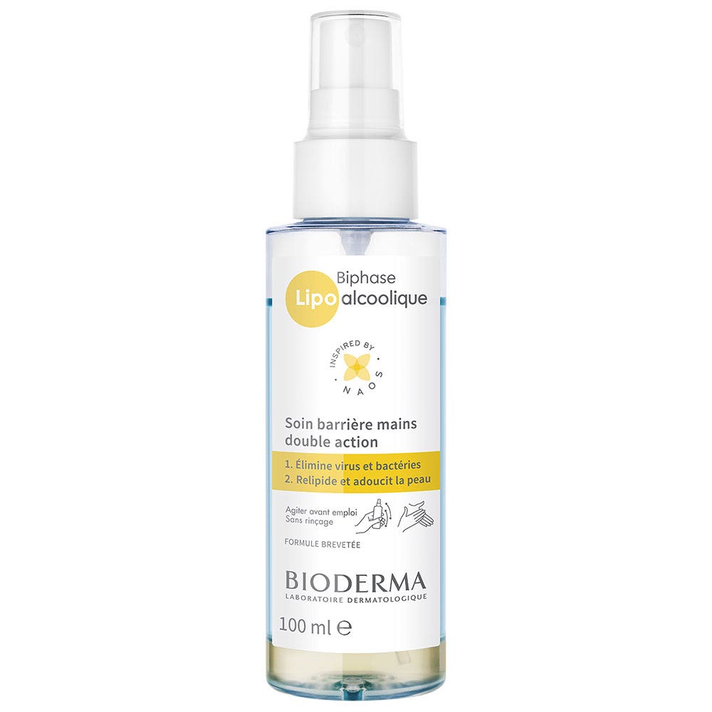 Bioderma Biphase Lipo Alcoolique Spray Idroalcolico Nutriente 100ml