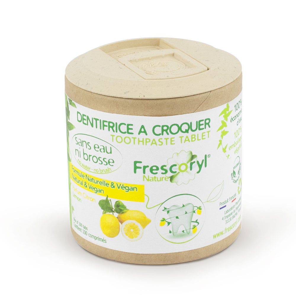Frescoryl Dentifricio masticabile Profumo di Limone 100 compresse