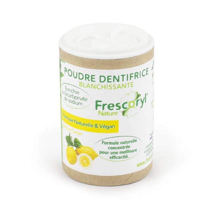 Polvere sbiancante per Dentifricio 40g Profumo di Limone Frescoryl