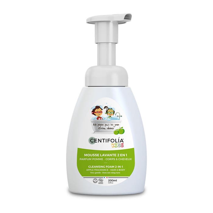 Schiuma detergente 2in1 al Profumo di Mela 200 ml Kids Centifolia