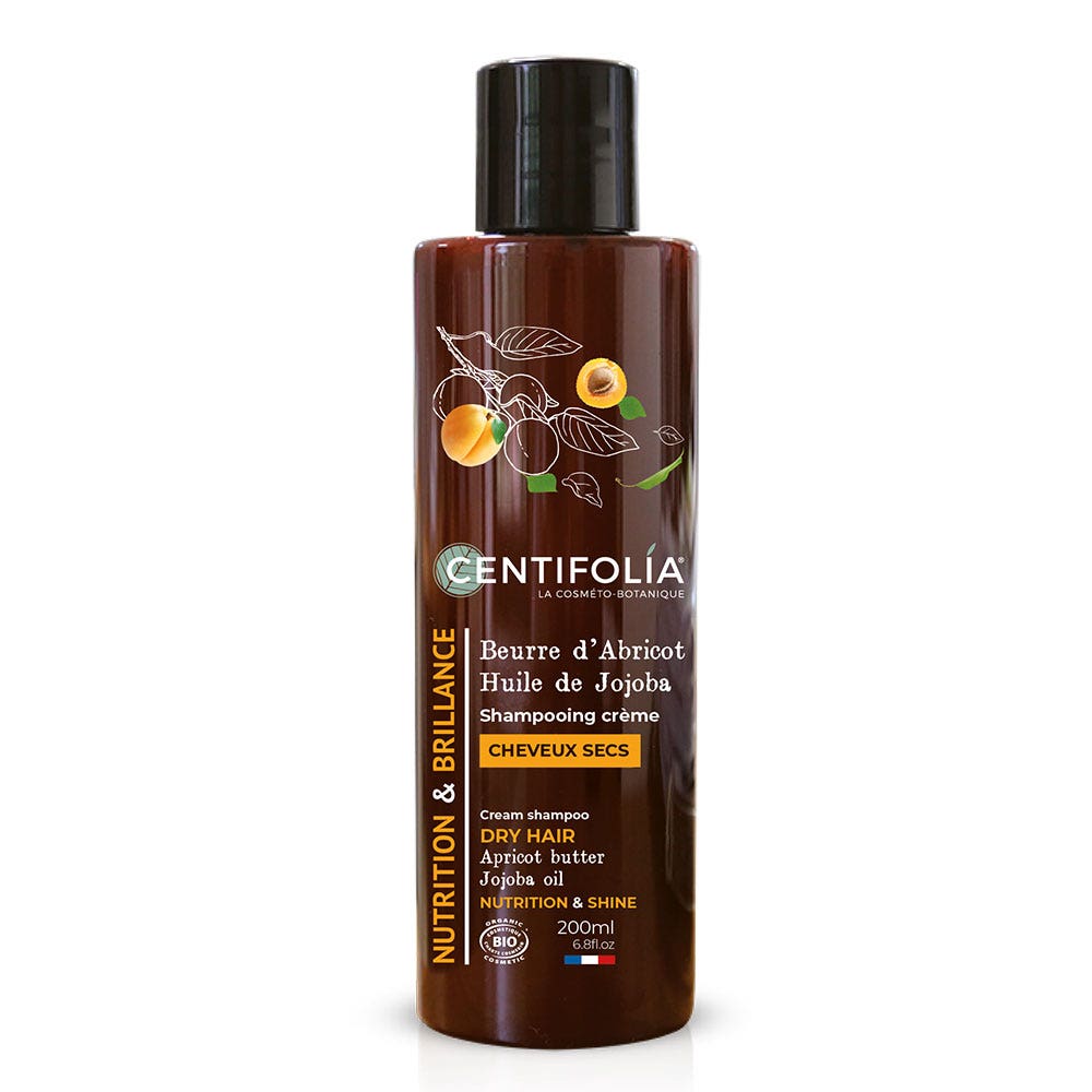 Centifolia Shampoo Crema al burro di albicocca/olio di jojoba per capelli secchi 200 ml