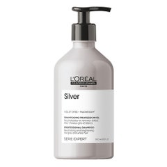 L'Oréal Professionnel Silver Shampoo sbiancante per Capelli grigi e Le Blanc 500ml