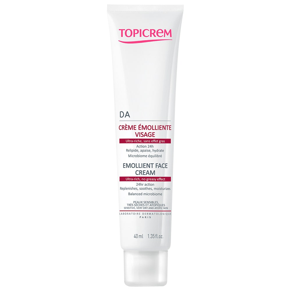 Topicrem Da Pelle Atopica Crema viso emolliente pelle sensibile, molto secca 40 ml