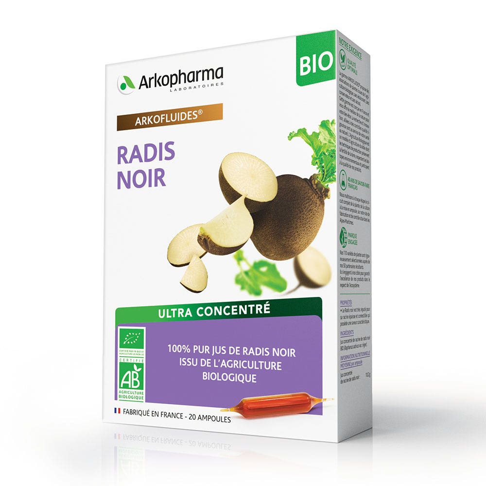 Arkopharma Arkofluidi Ravanello nero bio 20 ampolle